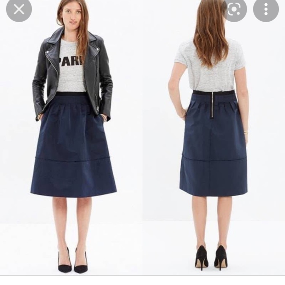 Madewell Silk A-line Skirt